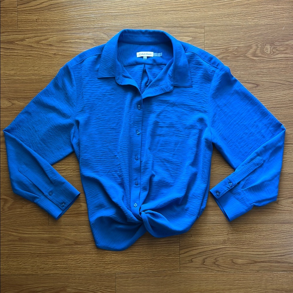 Calvin Klein Blue Casual Button Down Shirt